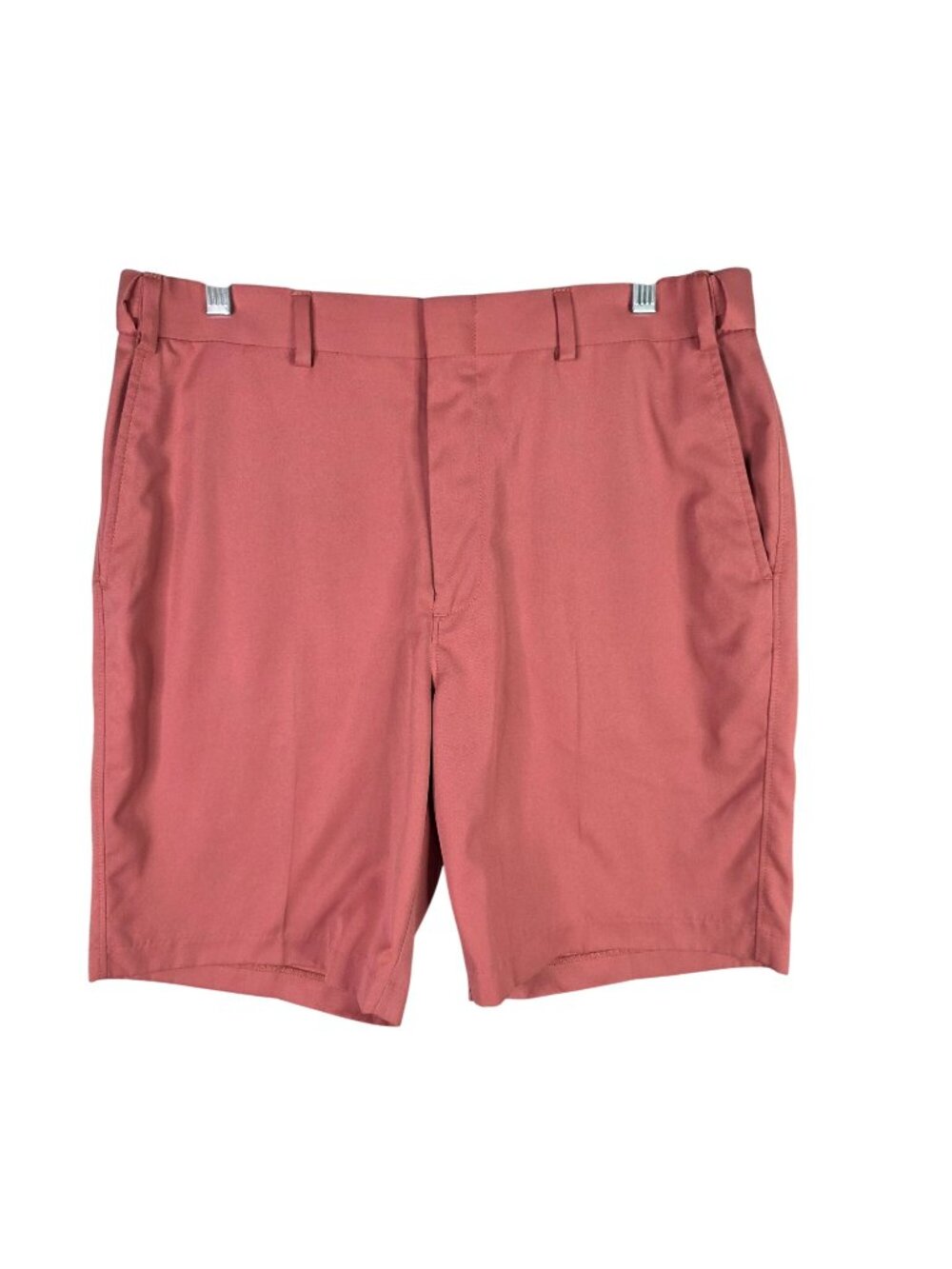 Mens Vintage Blair Adjust A Band Red Chino Shorts 9.5" Inseam Polyester 34